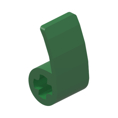 PANEL 2X1X1, NO. 1 · LEGO 6439564 (réf. BrickLink 89679) · Dark Green (réf. BrickLink Green)