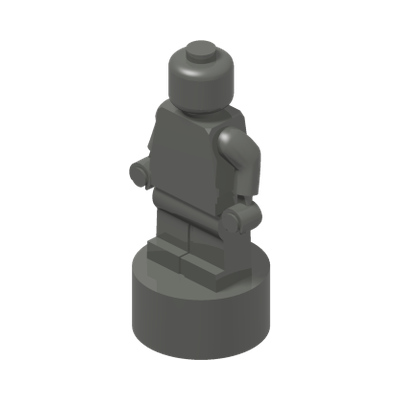 MINI FIGURE TROPHY · Multicombination 3 (réf. BrickLink Dark Bluish Gray)