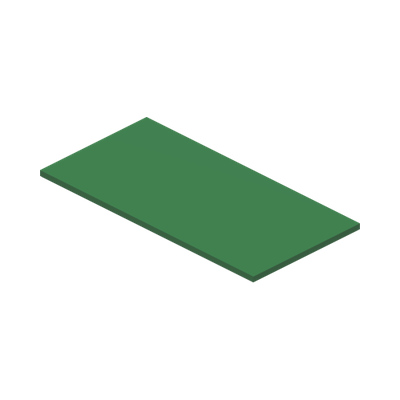 Tile 8 x 16 with Bottom Tubes, Textured Surface · LEGO 6137928 (réf. BrickLink 90498) · Dark Green (réf. BrickLink Green)