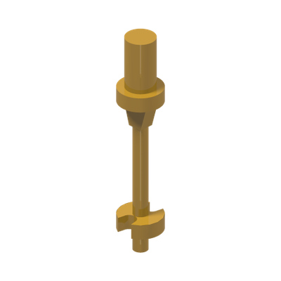 SKI STICK 3M,  W/SHAFT Ø3,2 · Warm Gold (réf. BrickLink Pearl Gold)