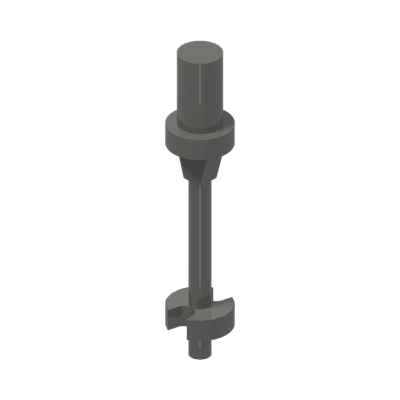 SKI STICK 3M,  W/SHAFT Ø3,2 · LEGO 6250678 (réf. BrickLink 90540) · Dark Stone Grey (réf. BrickLink Dark Bluish Gray)