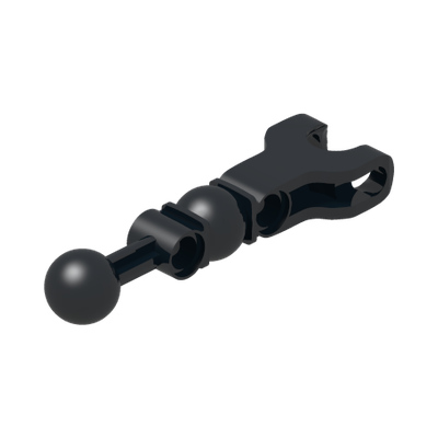 Hero Factory Arm / Leg with Ball Joint on Axle and Ball Socket and 2 Pin Holes · LEGO 4593553 (réf. BrickLink 90607) · Couleur BrickLink : Black