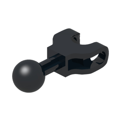 Hero Factory Arm / Leg with Ball Joint on Axle and Ball Socket, Short · LEGO 4609682 (réf. BrickLink 90611) · Couleur BrickLink : Black