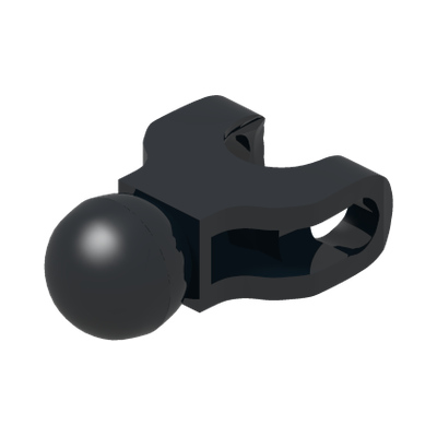 Hero Factory Arm / Leg with Ball Joint and Ball Socket, Short · LEGO 4593557 (réf. BrickLink 90612) · Couleur BrickLink : Black