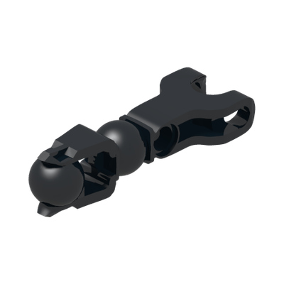Hero Factory Arm / Leg with Ball Joint and Ball Socket and Pin Hole · LEGO 4593562 (réf. BrickLink 90616) · Couleur BrickLink : Black