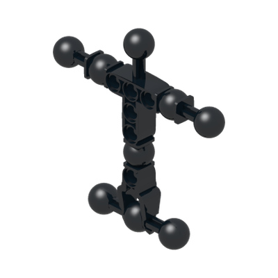 Hero Factory Torso, Medium with 9 Ball Joint · LEGO 4593571 (réf. BrickLink 90625) · Couleur BrickLink : Black
