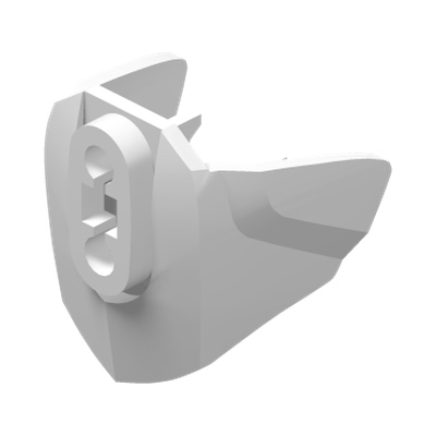 Hero Factory Armor with Ball Joint Socket - Size 3 · LEGO 4611447 (réf. BrickLink 90641) · Couleur BrickLink : White
