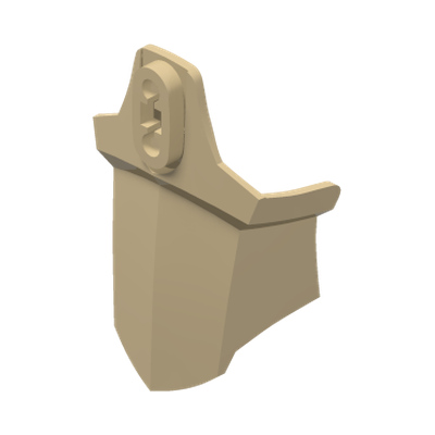 Hero Factory Shoulder Armor · Réf. BrickLink 90650 · Couleur BrickLink : Tan