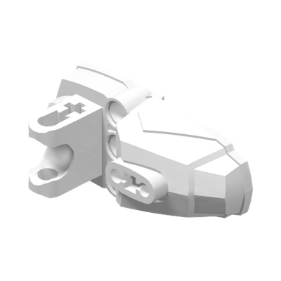 Hero Factory Foot with Ball Socket · LEGO 4632583 (réf. BrickLink 90661) · Couleur BrickLink : White