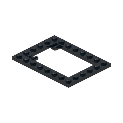 TRAPDOOR FRAME 6X8 · Black (réf. BrickLink Black)