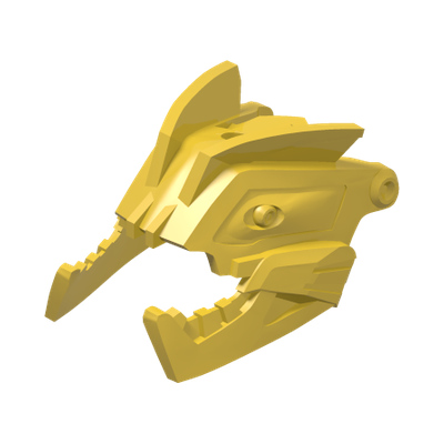 Hero Factory Mask, Scorpio / Waspix · Réf. BrickLink 92232 · Couleur BrickLink : Yellow
