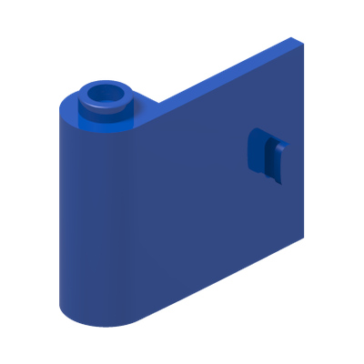 Door 1 x 3 x 2 Left - Open Between Top and Bottom Hinge · LEGO 6253405 (réf. BrickLink 92262) · Bright Blue (réf. BrickLink Blue)
