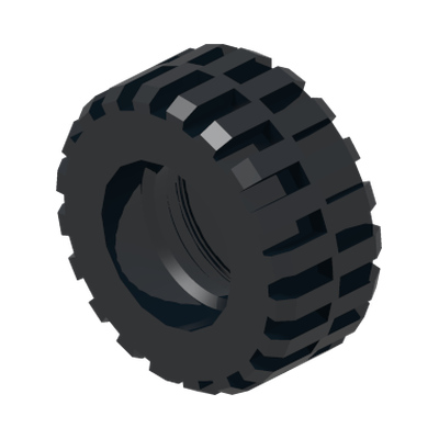 TYRE NORMAL WIDE Ø30,4X14 · LEGO 4619323 (réf. BrickLink 92402) · Black (réf. BrickLink Black)
