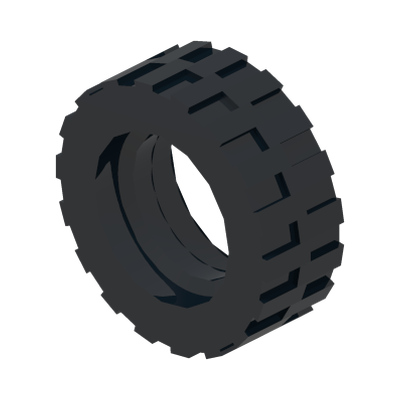 TYRE Ø17,6 X 6,24 · LEGO 4617848 (réf. BrickLink 92409) · Black (réf. BrickLink Black)