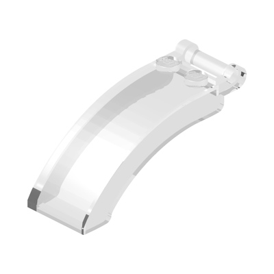 COCKPIT 2X5X2 W/ SHAFT · LEGO 6514175 (réf. BrickLink 92474) · Transparent (réf. BrickLink Trans-Clear)