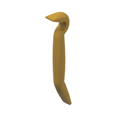 MINI FIGURE CROWBAR · Warm Gold (réf. BrickLink Pearl Gold)