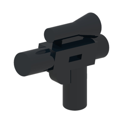 Minifigure, Weapon Gun, Blaster SW Small with Scope · LEGO 4609050 (réf. BrickLink 92738) · Couleur BrickLink : Black