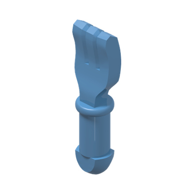 Friends Accessories Cutlery Fork · LEGO 6176382 (réf. BrickLink 93082i) · Medium Blue (réf. BrickLink Medium Blue)