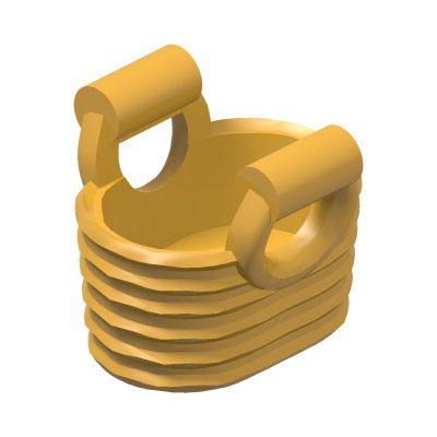 BAG, BASKET · LEGO 6096091 (réf. BrickLink 93092) · Flame Yellowish Orange (réf. BrickLink Bright Light Orange)