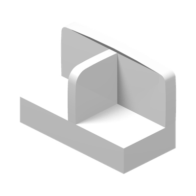 FOOT, PLATE · LEGO 6093479 (réf. BrickLink 93095) · White (réf. BrickLink White)