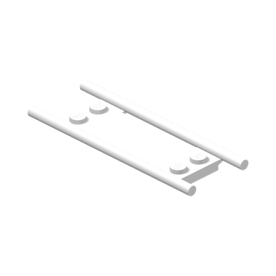 STRETCHER 2X6 · LEGO 4622575 (réf. BrickLink 93140) · White (réf. BrickLink White)
