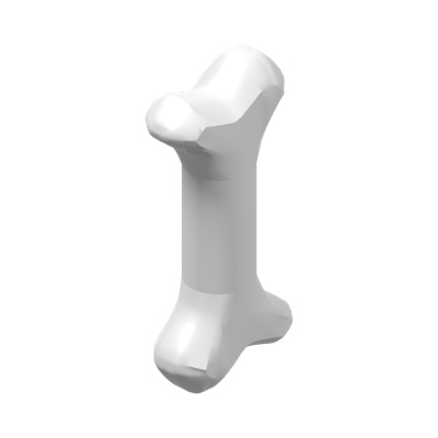 2 M. Ø3.2 BONES · LEGO 6360202 (réf. BrickLink 93160) · White (réf. BrickLink White)