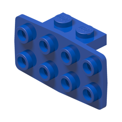 ANGLE PLATE 1X2 / 2X4 · Bright Blue (réf. BrickLink Blue)