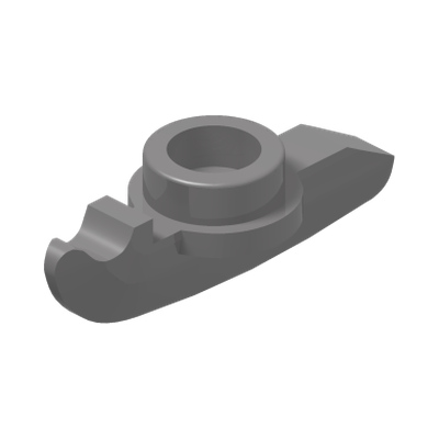 MINI FIGURE, SKATE · LEGO 6088641 (réf. BrickLink 93555) · Silver Metallic (réf. BrickLink Flat Silver)