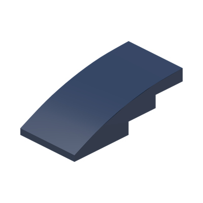 Slope, Curved 4 x 2 · Couleur BrickLink : Dark Blue