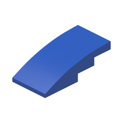 BRICK W. BOW 2X4 · Bright Blue (réf. BrickLink Blue)