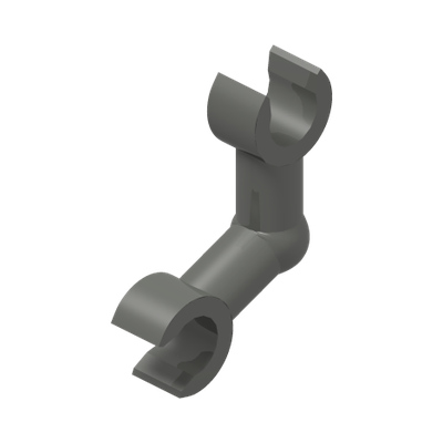 SKELETON ARM NO. 4 · Dark Stone Grey (réf. BrickLink Dark Bluish Gray)