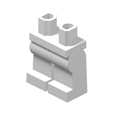 MINI BODY LOWER PART WH · White (réf. BrickLink White)