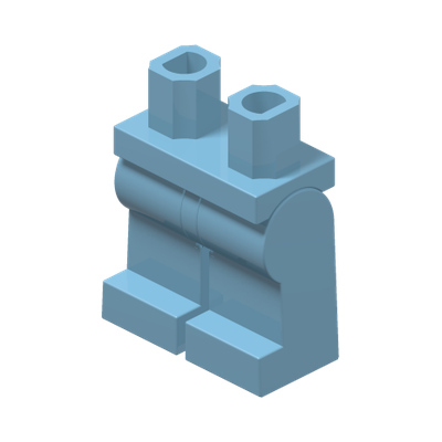 MINI LOWER PART · Light Royal Blue (réf. BrickLink Bright Light Blue)