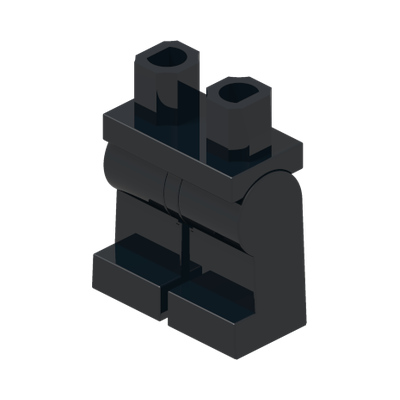 Hips  and Legs Plain · Couleur BrickLink : Black