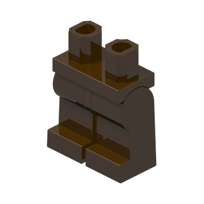MINI LOWER PART · Dark Brown (réf. BrickLink Dark Brown)