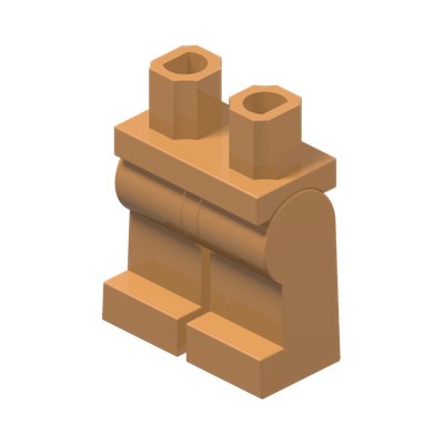 MINI LOWER PART · Medium Nougat (réf. BrickLink Medium Nougat)