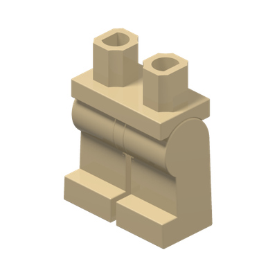 Hips  and Legs Plain · Couleur BrickLink : Tan
