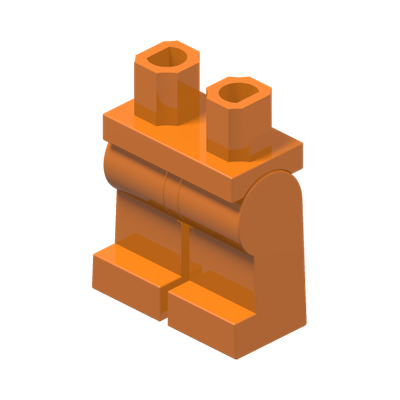 MINI LOWER PART · Bright Orange (réf. BrickLink Orange)