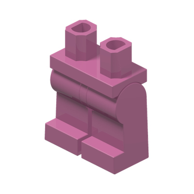 MINI LOWER PART · Bright Purple (réf. BrickLink Dark Pink)