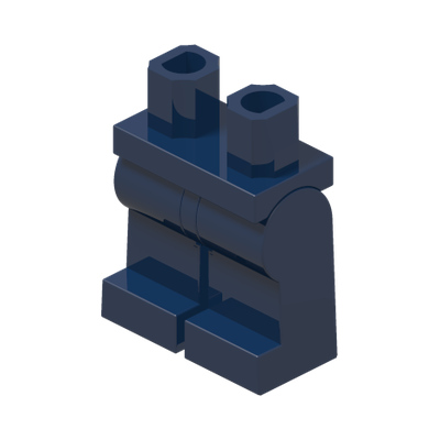MINI LOWER PART · Earth Blue (réf. BrickLink Dark Blue)