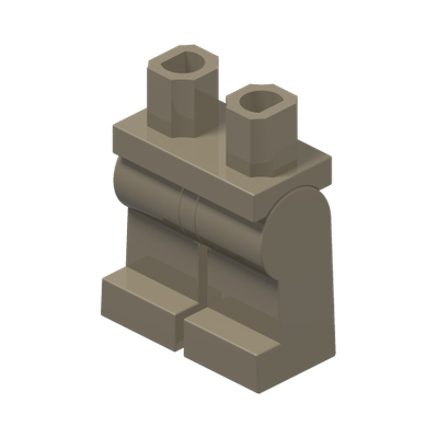 MINI LOWER PART · Sand Yellow (réf. BrickLink Dark Tan)