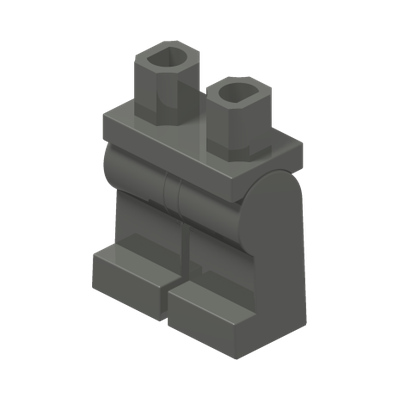 MINI LOWER PART · Dark Stone Grey (réf. BrickLink Dark Bluish Gray)