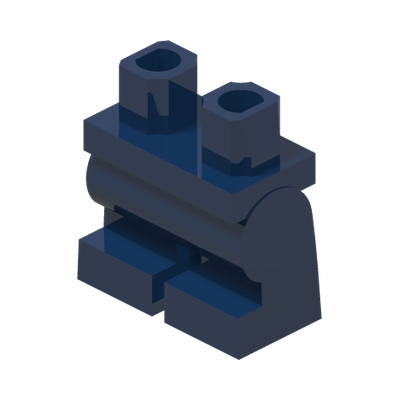 MINI LOWER PART, 1 1/3 · LEGO 6509111 (réf. BrickLink 970cm00) · Earth Blue (réf. BrickLink Dark Blue)