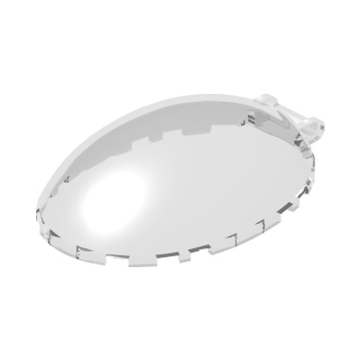Windscreen 8 x 6 x 2 1/3 Bubble Canopy with Bar Handle · LEGO 4650183 (réf. BrickLink 98102) · Couleur BrickLink : Trans-Clear