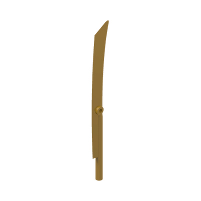 BLADE 10M W/Ø3.2 · Warm Gold (réf. BrickLink Pearl Gold)