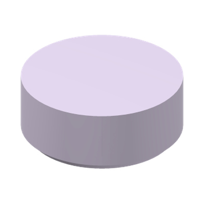 FLAT TILE 1X1, ROUND · Lavender (réf. BrickLink Lavender)