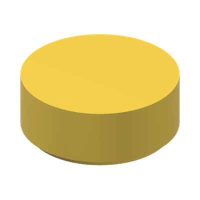 Tile, Round  1 x 1 · Couleur BrickLink : Yellow