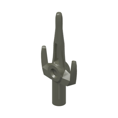 Minifigure, Weapon Sai · LEGO 4646870 (réf. BrickLink 98139) · Couleur BrickLink : Pearl Dark Gray