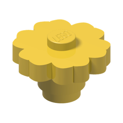 FLOWER · LEGO 6000022 (réf. BrickLink 98262) · Bright Yellow (réf. BrickLink Yellow)