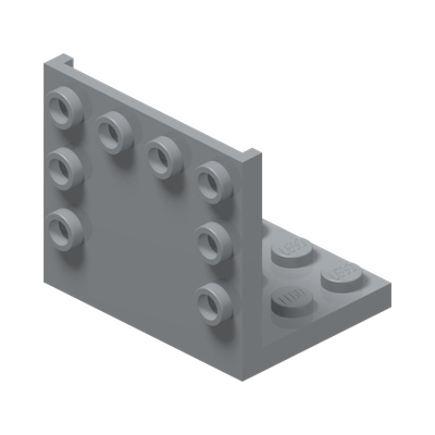 Bracket 3 x 4 - 3 x 4 · LEGO 4646525 (réf. BrickLink 98287) · Couleur BrickLink : Light Bluish Gray